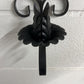 Pair Black Wrought Iron all Scones (2)