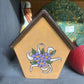 CERAMIC HAND PAINTED BIRD HOUSE - HOME SWEET HOME