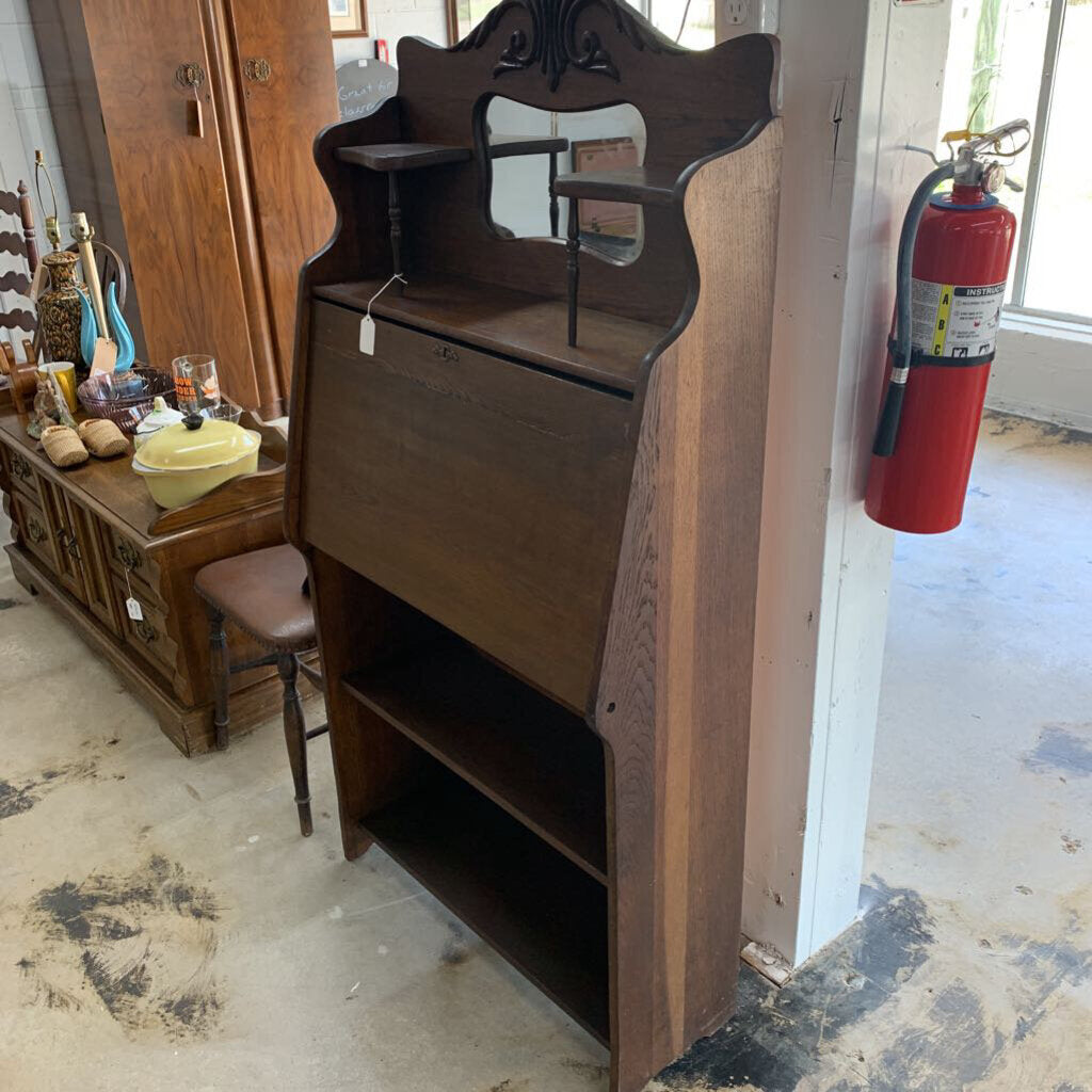 OLD OAK WOOD SECRETARY-Thriftique Marketplace