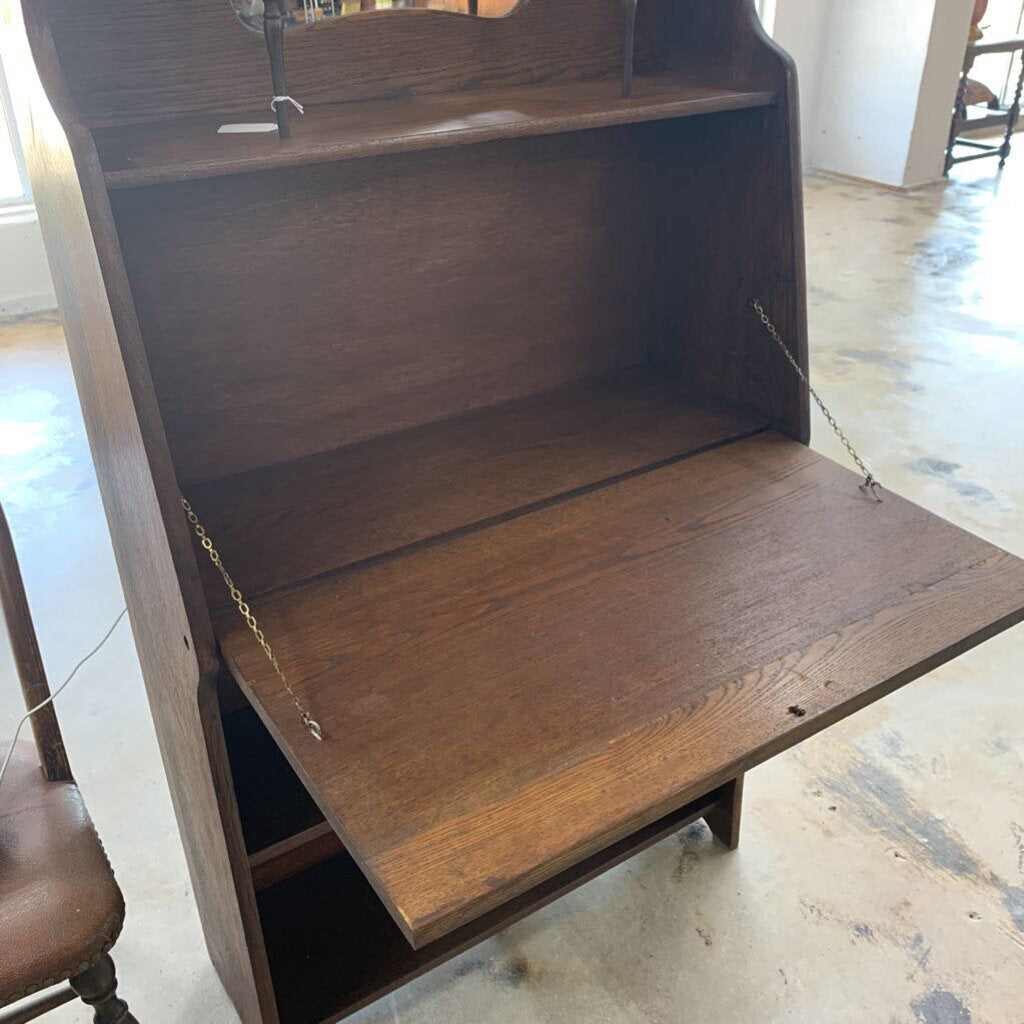 OLD OAK WOOD SECRETARY-Thriftique Marketplace