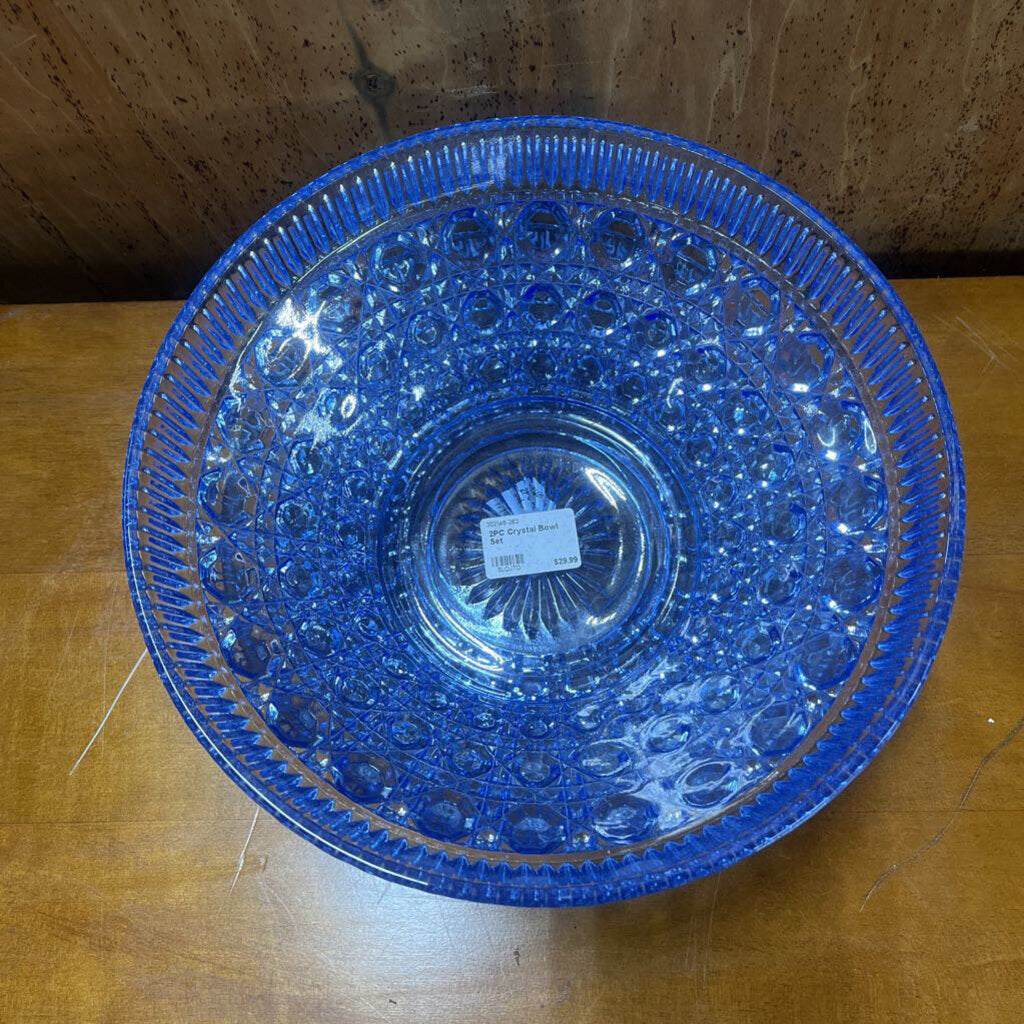 2PC Crystal Bowl Set