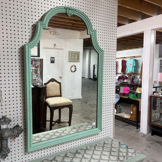 LARGE SEA GLASS MIRROR