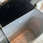 MID CENTURY BLACK METAL HAMPER