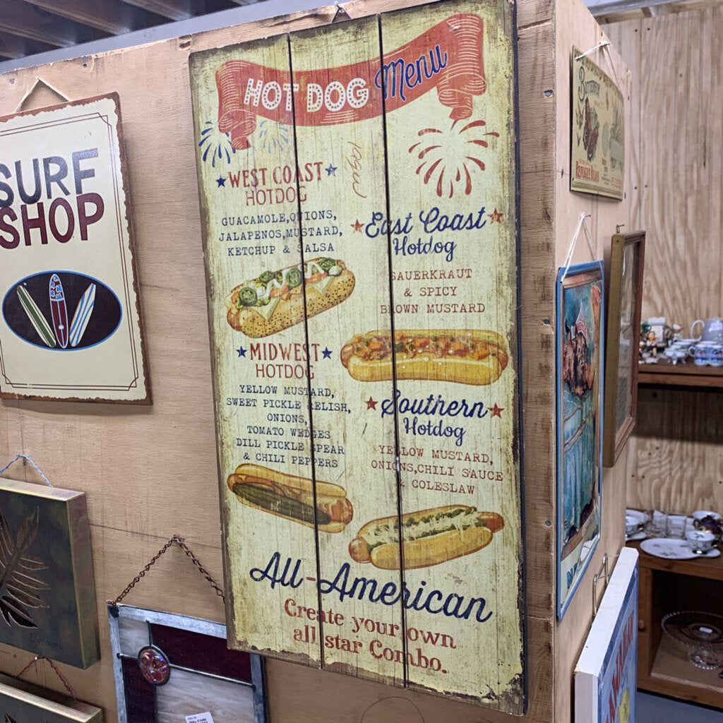 AMERICAN HOTDOGS WALL SIGN