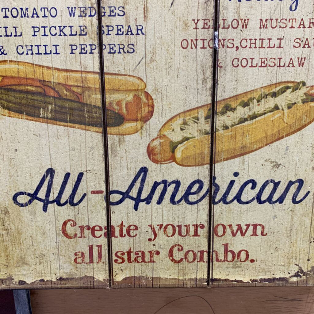 AMERICAN HOTDOGS WALL SIGN