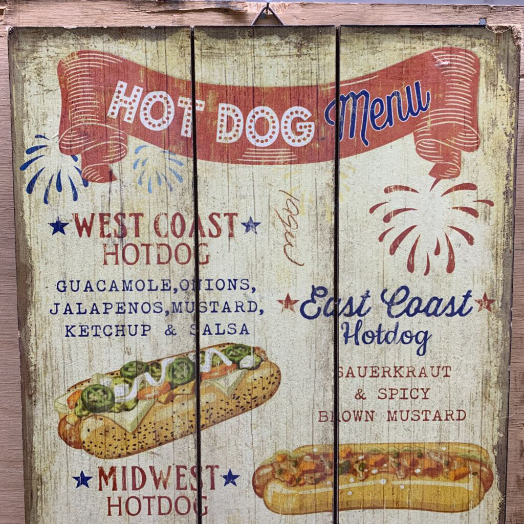 AMERICAN HOTDOGS WALL SIGN