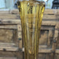TALL ART GLASS AMBER/RED VASE