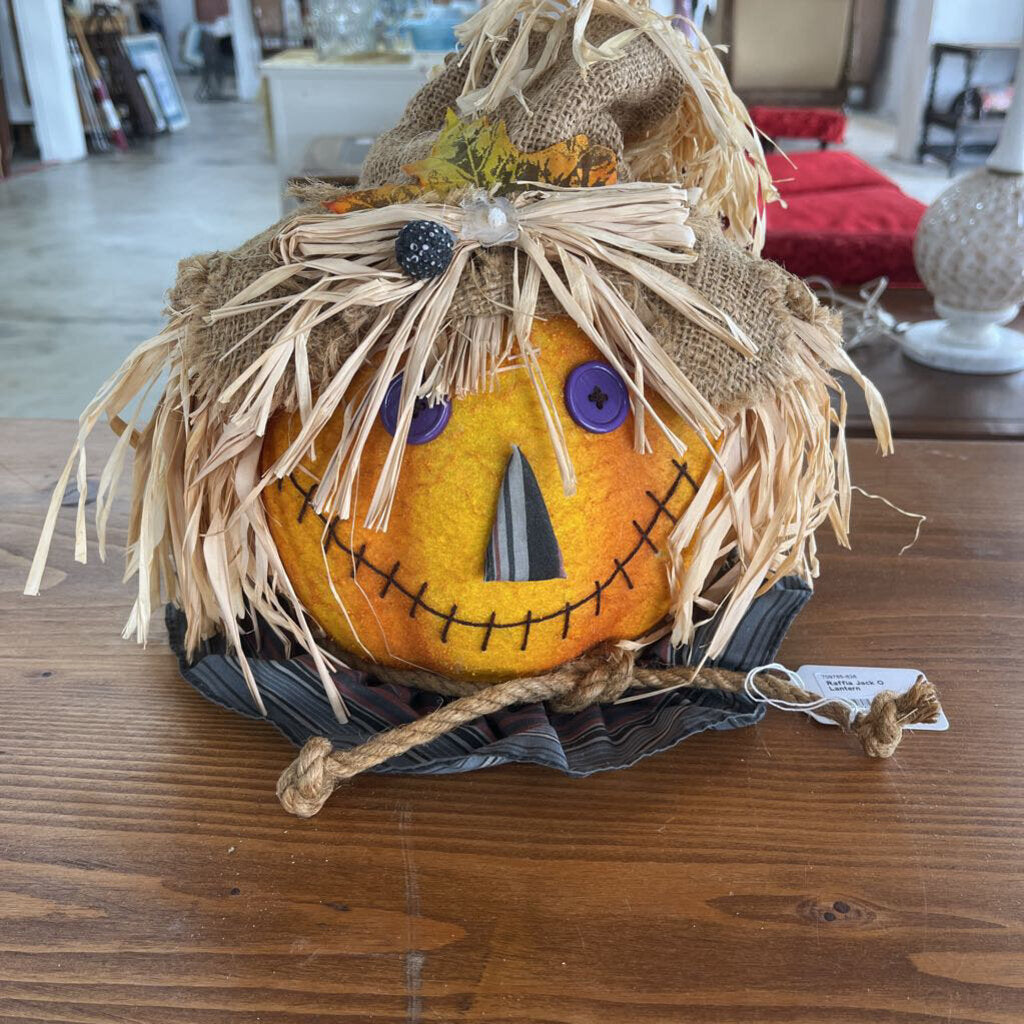 RAFFIA JACK O LANTERN