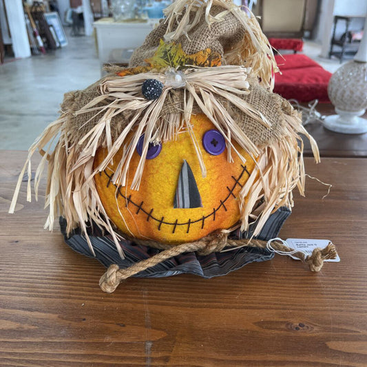 RAFFIA JACK O LANTERN