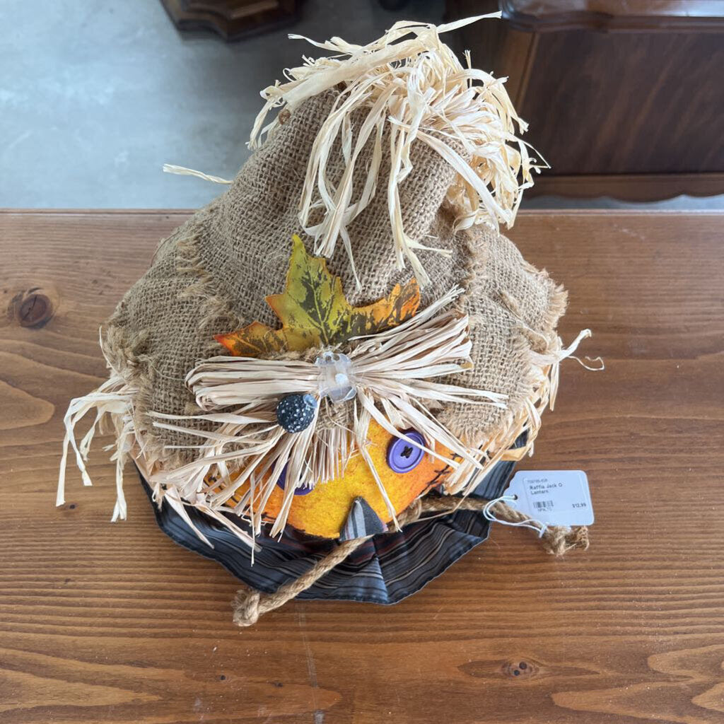 RAFFIA JACK O LANTERN