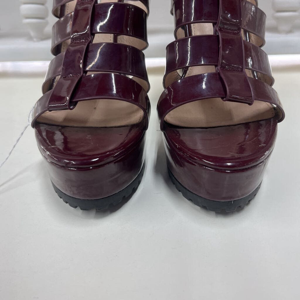 STEVE MADDEN MAROON HEELS SZ 9