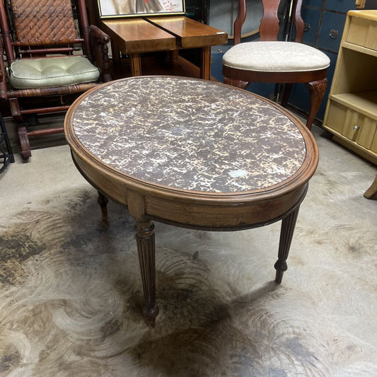 OVAL GRANITE TOP TABLE