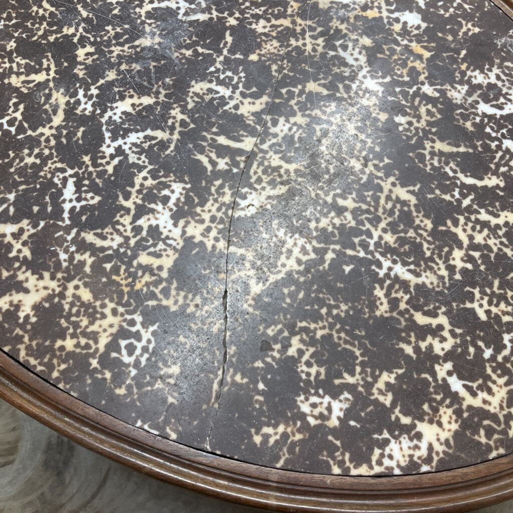 OVAL GRANITE TOP TABLE