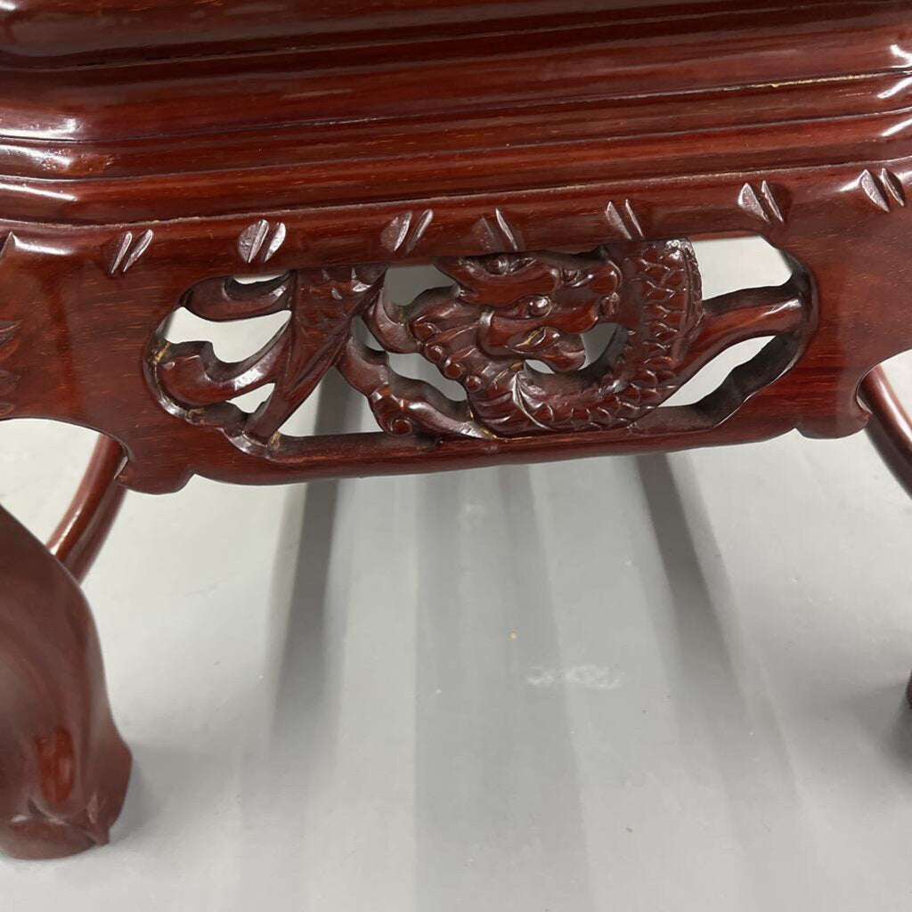 ORIENTAL ROSEWOOD INLAID COFFEE TABLE