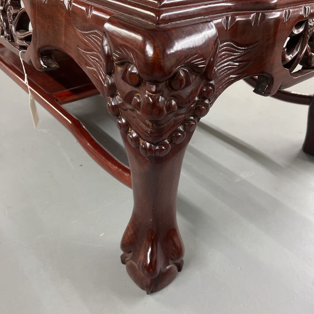 ORIENTAL ROSEWOOD INLAID COFFEE TABLE-Thriftique Marketplace