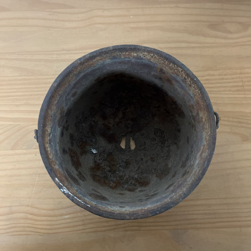 Thriftique Marketplace-CAST IRON FLOWER POT