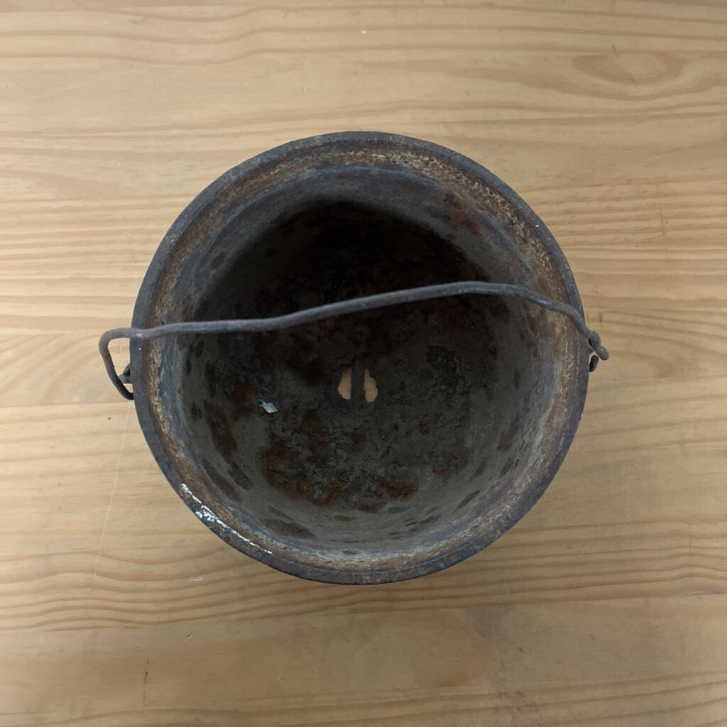 Thriftique Marketplace-CAST IRON FLOWER POT