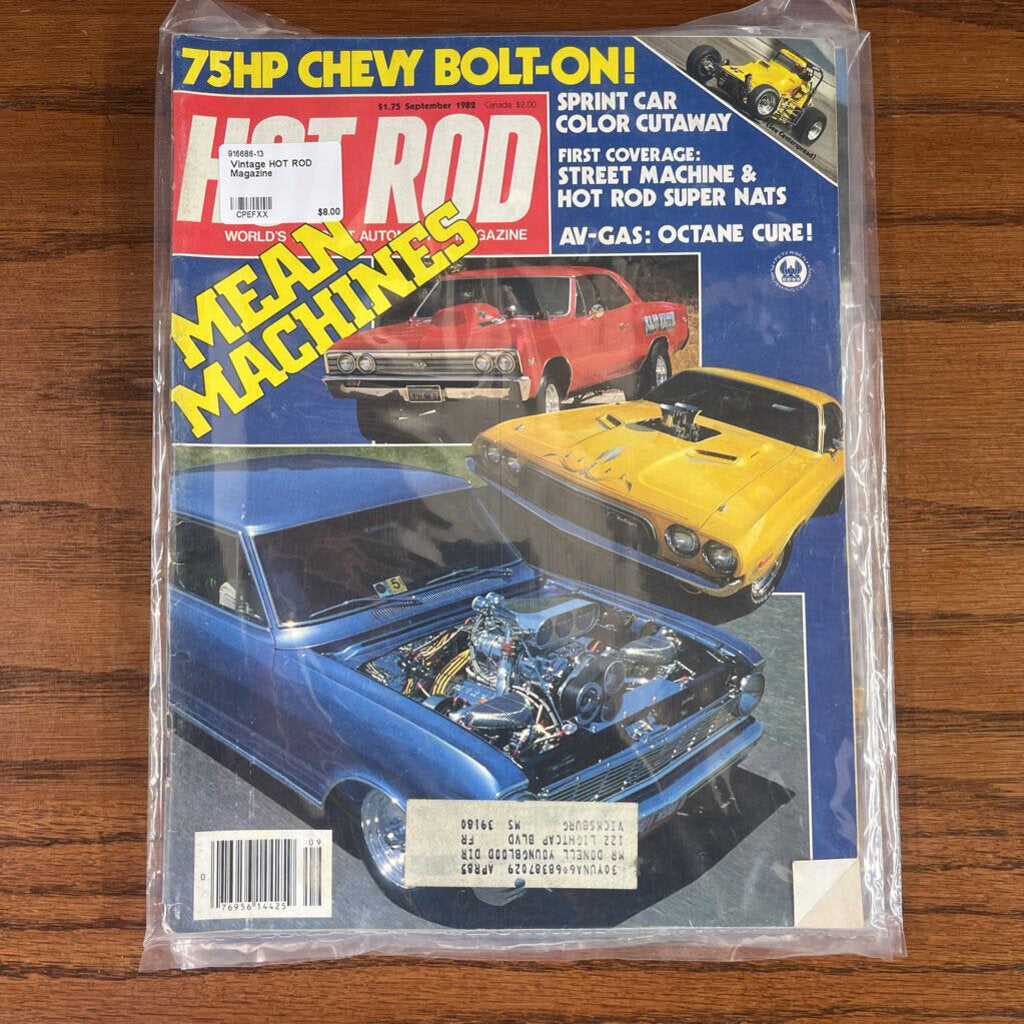 VINTAGE HOT ROD MAGAZINE - $5 EACH