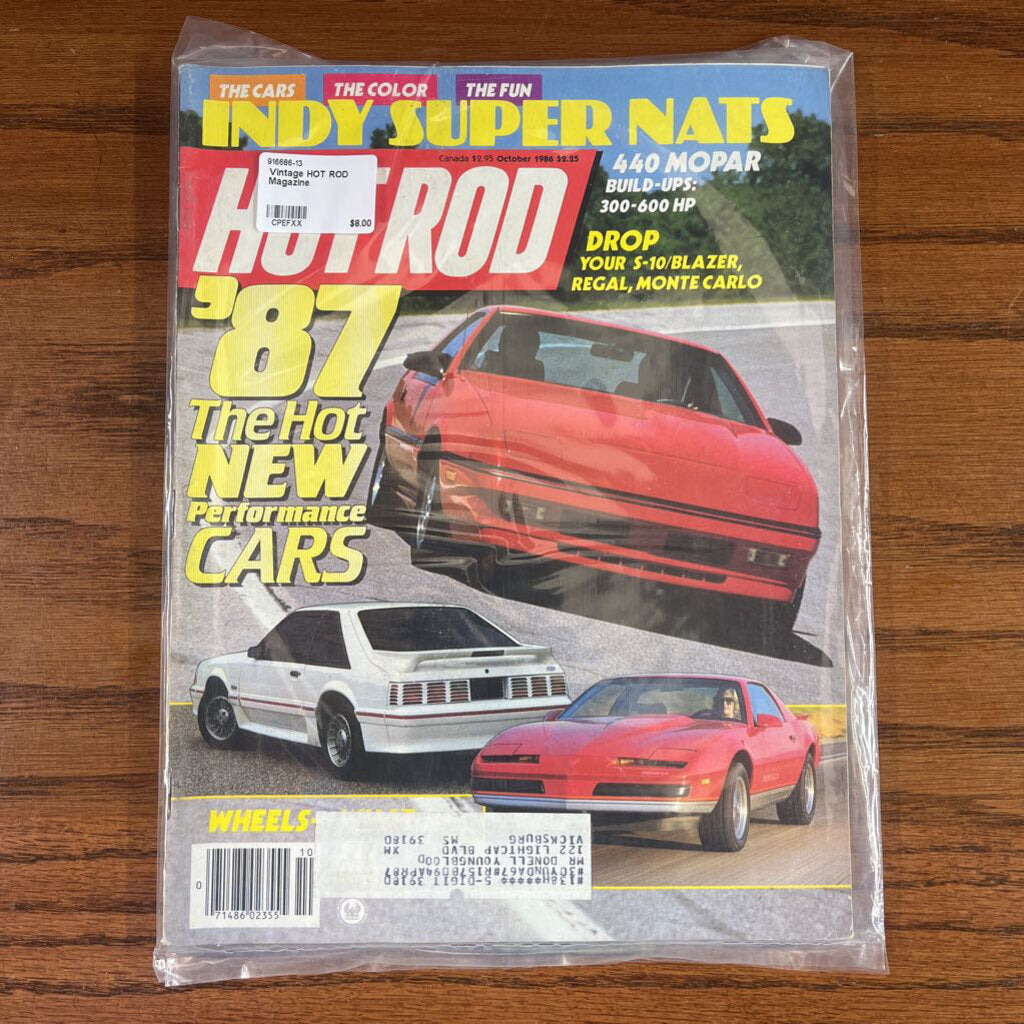 VINTAGE HOT ROD MAGAZINE - $5 EACH