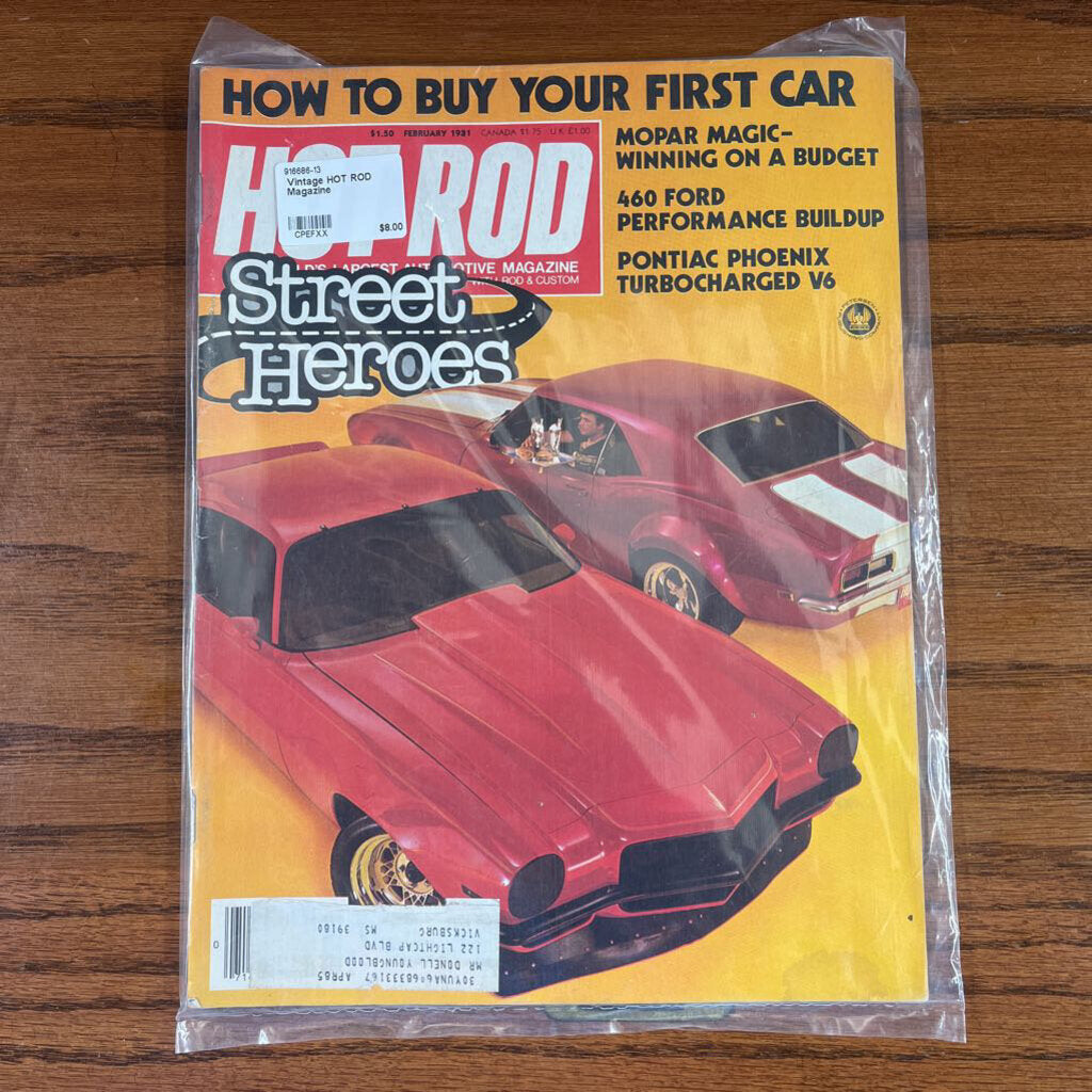 VINTAGE HOT ROD MAGAZINE - $5 EACH