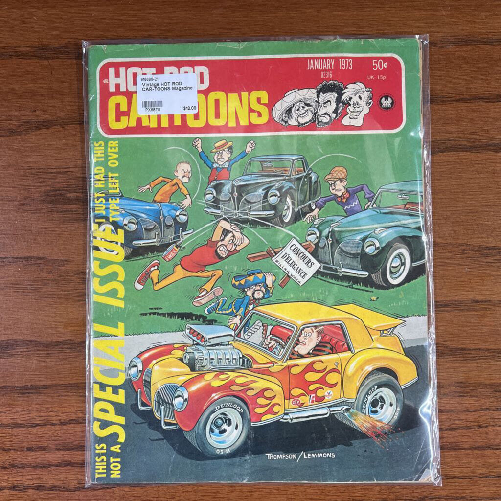 VINTAGE HOT ROD CAR-TOONS MAGAZINE - $12 EACH