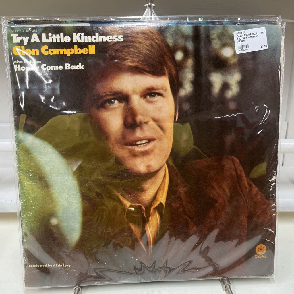 GLEN CAMPBELL "TRY A LITTLE KINDNESS" ALBUM-Thriftique Marketplace