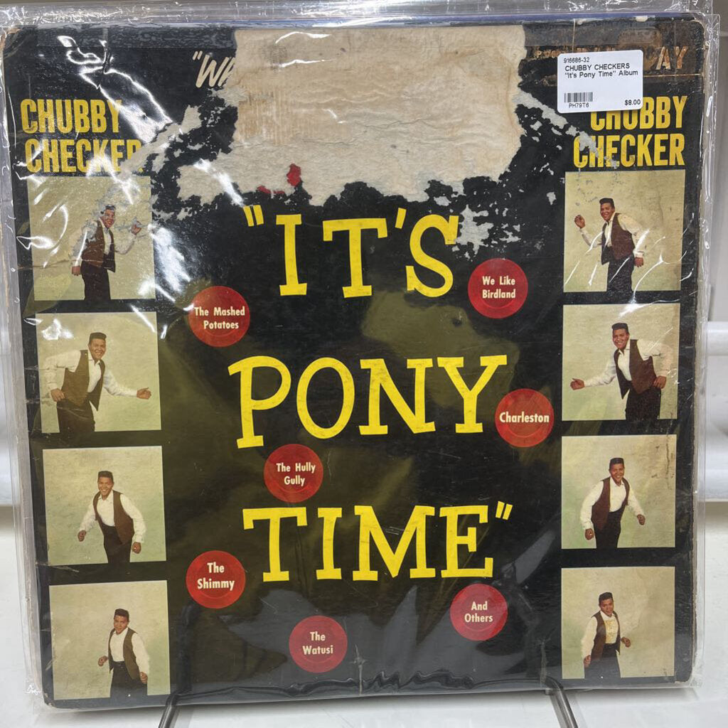 CHUBBY CHECKERS "IT'S PONY TIME" ALBUM-Thriftique Marketplace