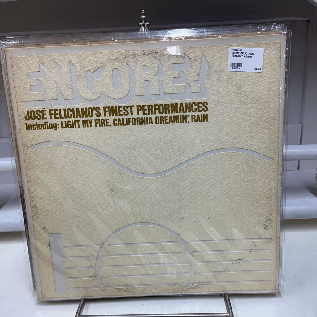 JOSE' FELICIANO "ENCORE" ALBUM-Thriftique Marketplace