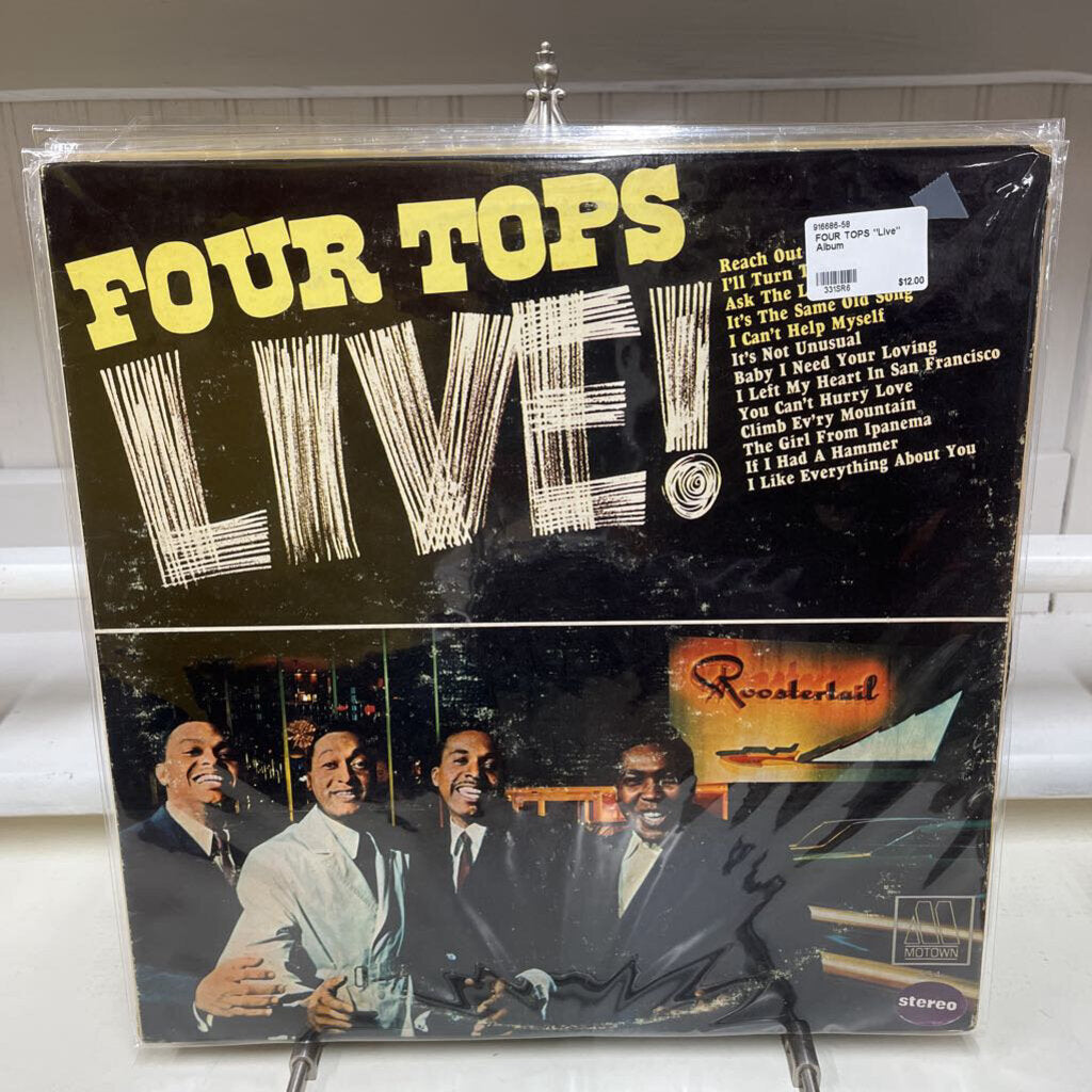 FOUR TOPS "LIVE" ALBUM-Thriftique Marketplace