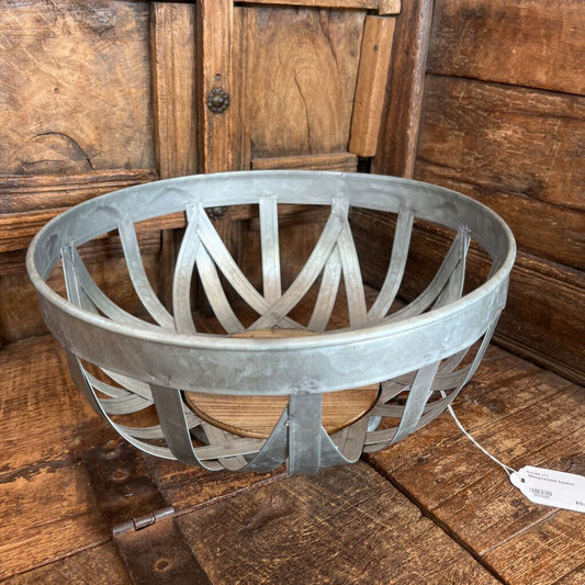 METAL/WOOD BASKET