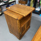WHITE CLAD ICE BOX TV/VCR MICROWAVE STAND - Thriftique Marketplace