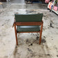 MID CENTURY MODERN GREEN LOUNGE MCM CHAIR