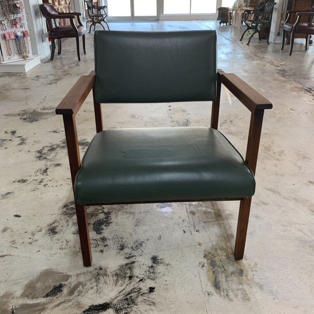 MID CENTURY MODERN GREEN LOUNGE MCM CHAIR
