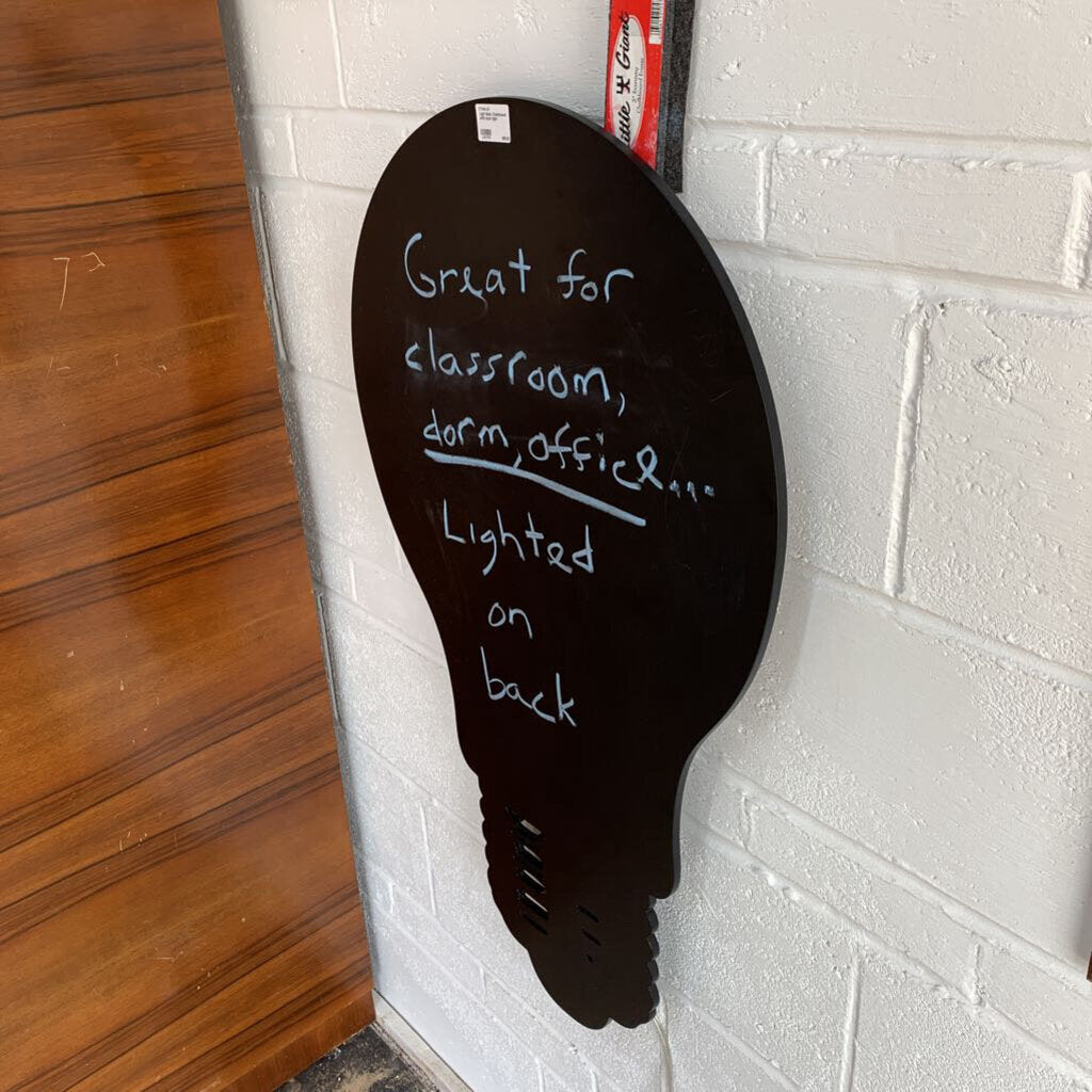 LIGHT BULB CHALKBOARD WITH BACK LIGHT