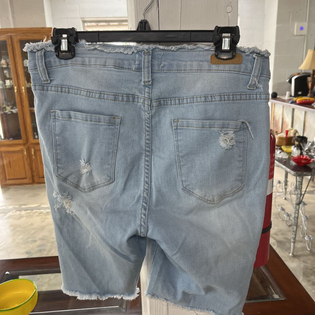 DENIM DISTRESS SHORTS SZ 11-Thriftique Marketplace