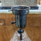 Antique Etched Crystal Silvertone Marble Lamp