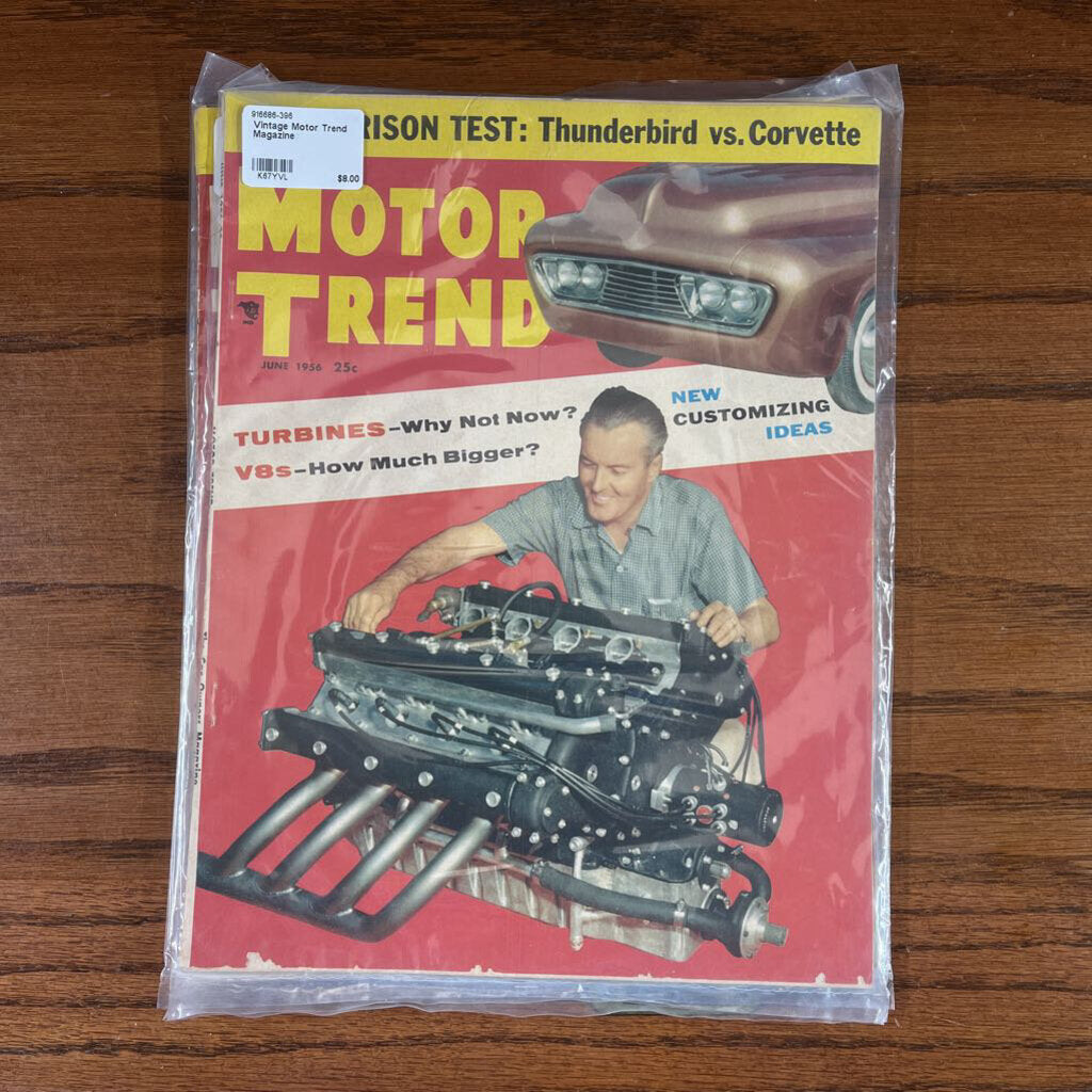 VINTAGE MOTOR TREND MAGAZINE - $8 EACH