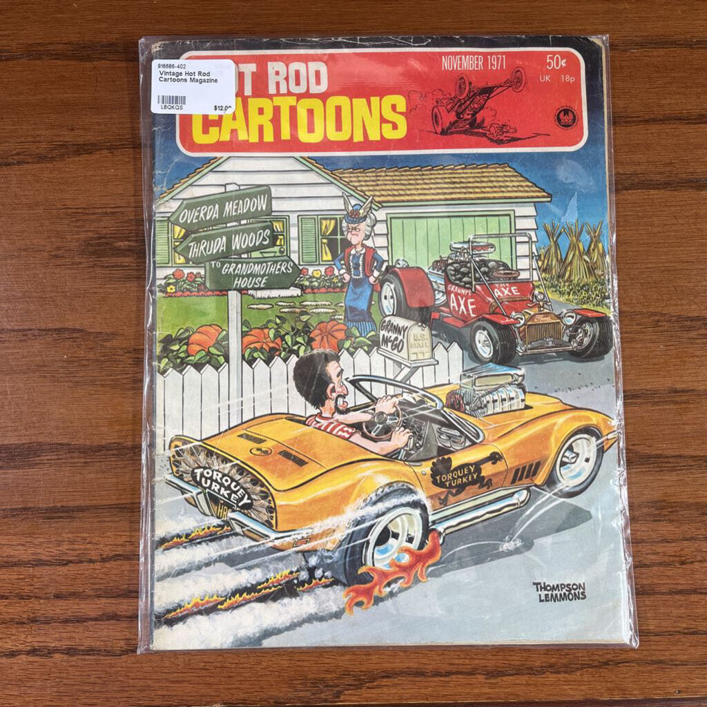 VINTAGE HOT ROD CARTOONS MAGAZINE