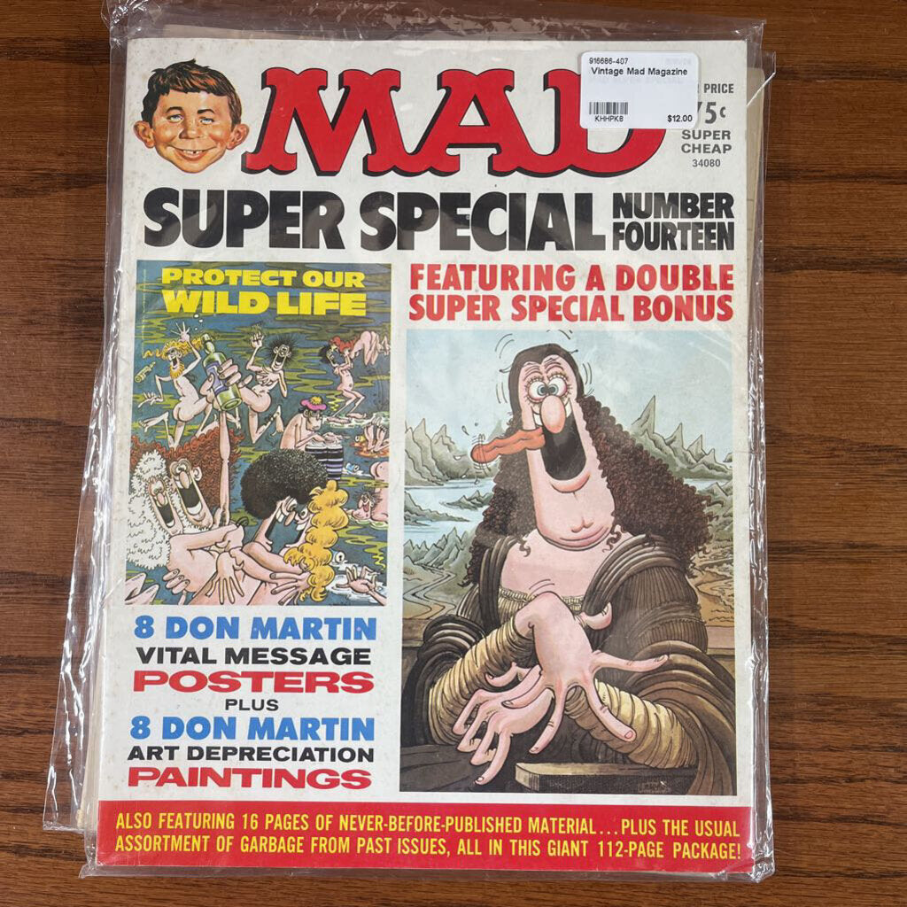 VINTAGE MAD MAGAZINE - $12 EACH