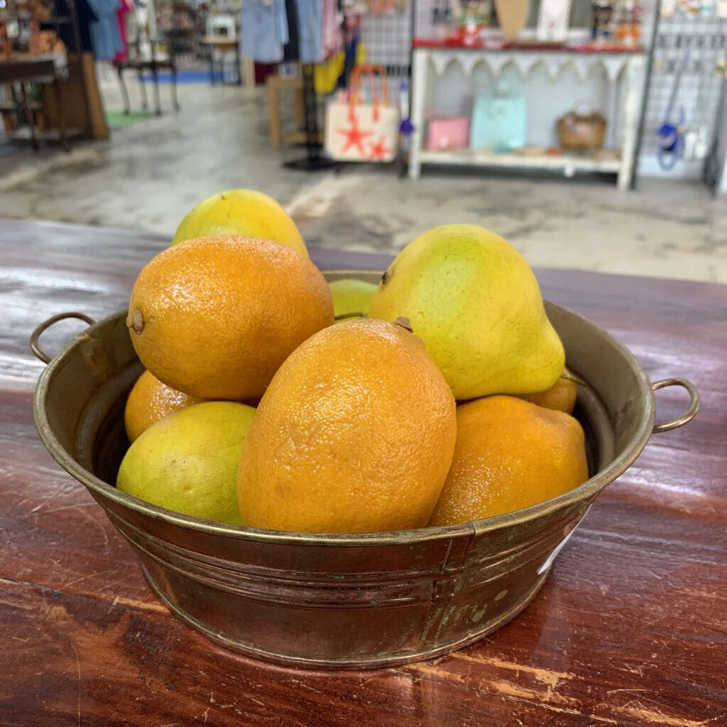 COPPER PAN (FRUIT NOT INCLUDED)-Thriftique Marketplace