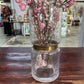 VASE WITH GOLD TRIM