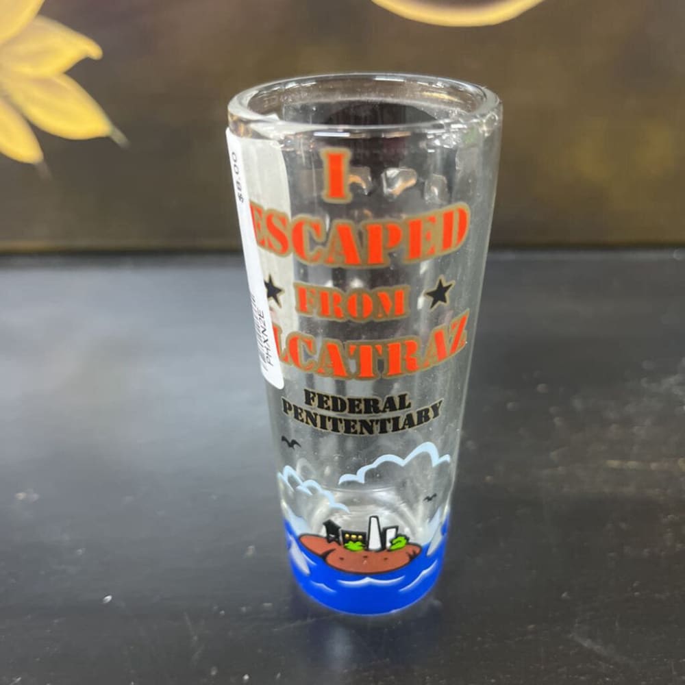 3D ALCATRAZ SHOT GLASS