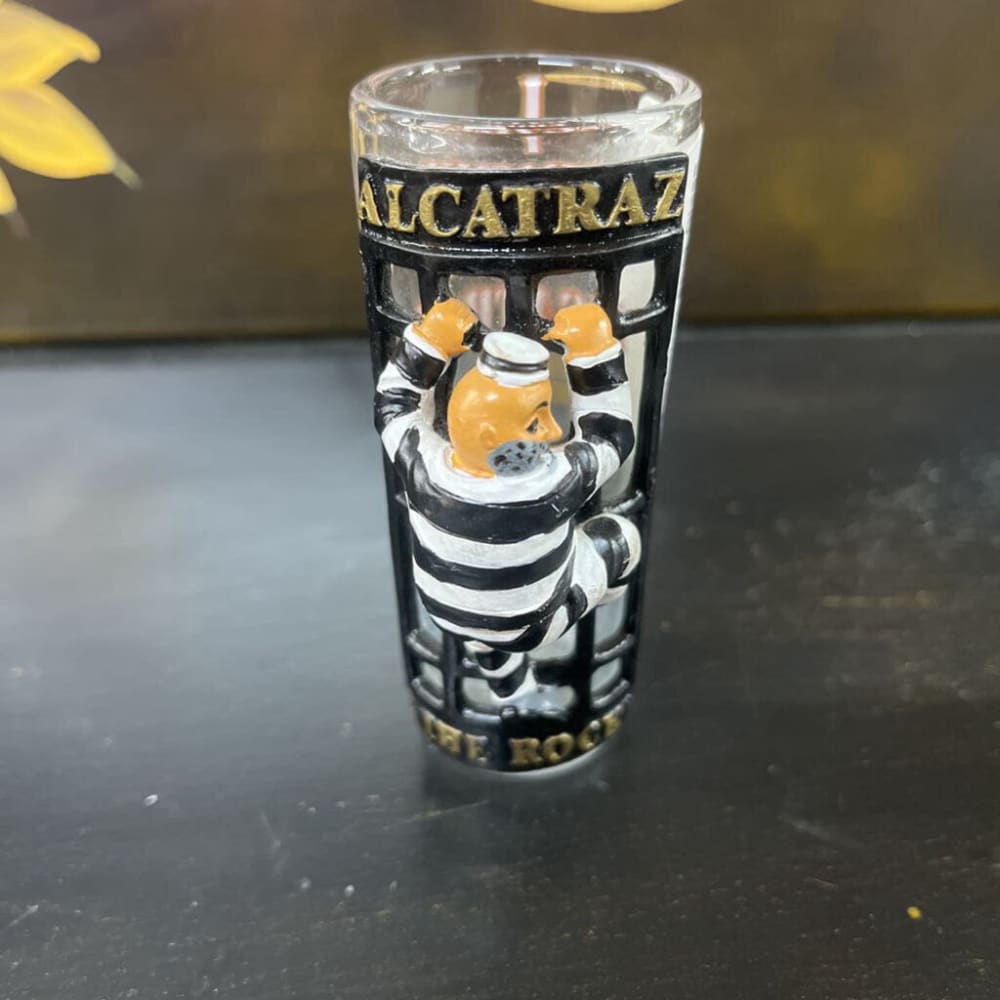 3D ALCATRAZ SHOT GLASS