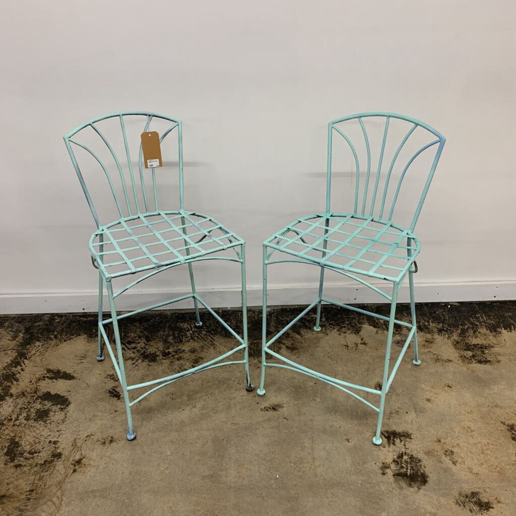 METAL COUNTER HEIGHT CHAIRS-Thriftique Marketplace