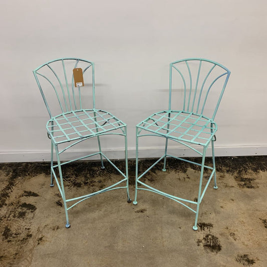 Thriftique Marketplace-METAL COUNTER HEIGHT CHAIRS