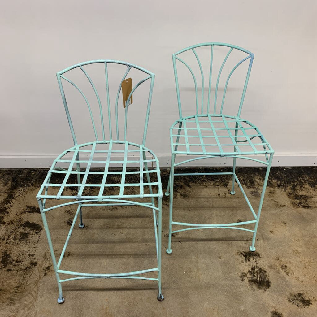 METAL COUNTER HEIGHT CHAIRS-Thriftique Marketplace