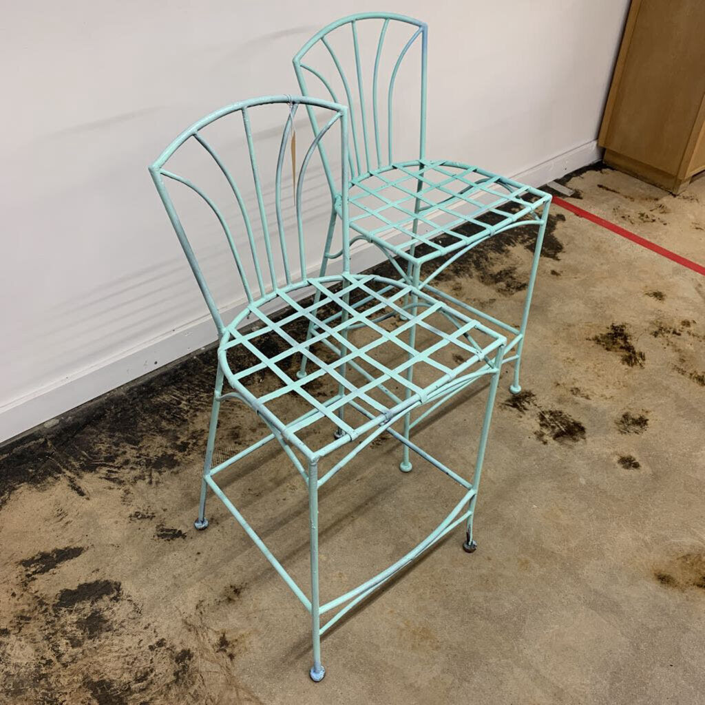 METAL COUNTER HEIGHT CHAIRS-Thriftique Marketplace