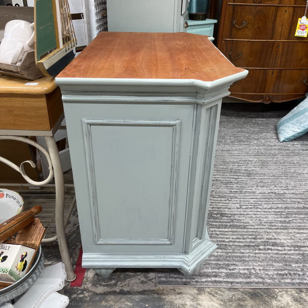 Thriftique Marketplace-SAGE GREEN 3 DRAWER NIGHT STAND