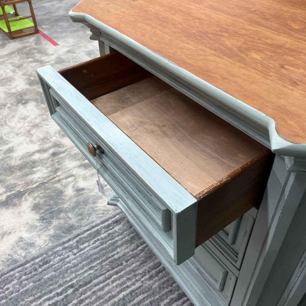 Thriftique Marketplace-SAGE GREEN 3 DRAWER NIGHT STAND