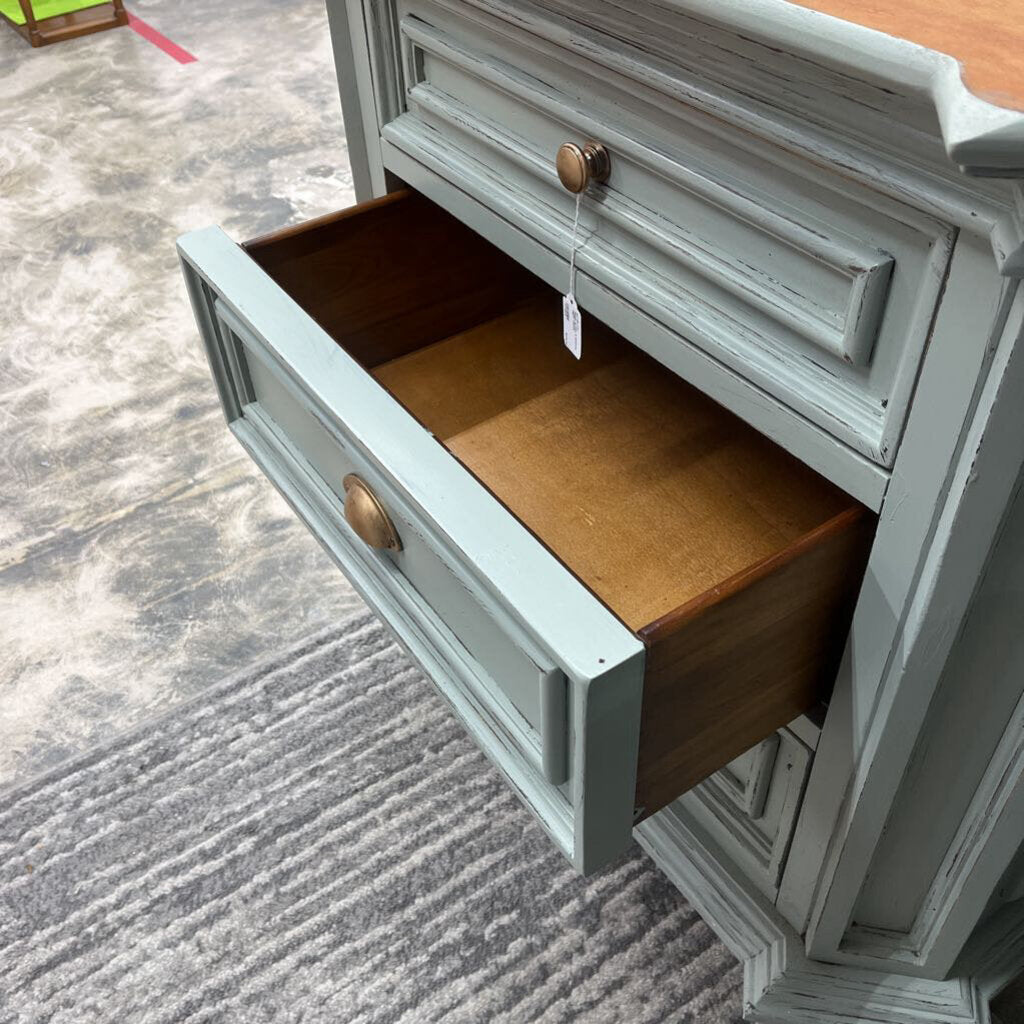 Thriftique Marketplace-SAGE GREEN 3 DRAWER NIGHT STAND